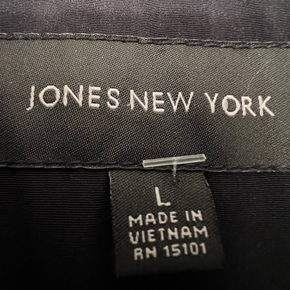 Jones New York women’s Lined Jacket with Detachable Hood rain coat Size L - Picture 6 of 8